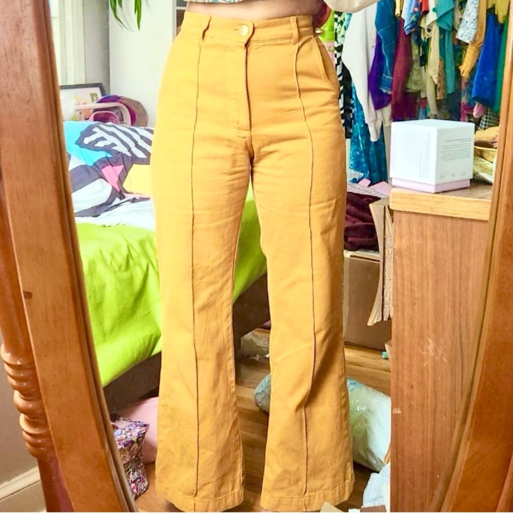 Big Bud Press Bright Yellow Western Pants XL
